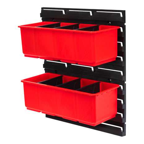 Toolbrothers RHINO Container Set No. 5 taller de pared 39 x 35 cm con 2 contenedores para maletas RHINO XXL y organizador