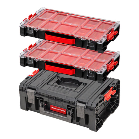 Toolbrothers RHINO Toolbox Set RHINO L Toolbox ECO Basic + 2x RHINO L Organiser ECO Height M Cassette impilabili IP54