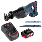 Bosch GSA 18V-Li N Akku Reciprosäge 18V Säbelsäge + 2x Sägeblatt + 1x 6,0 Ah Akku + Ladegerät - Toolbrothers