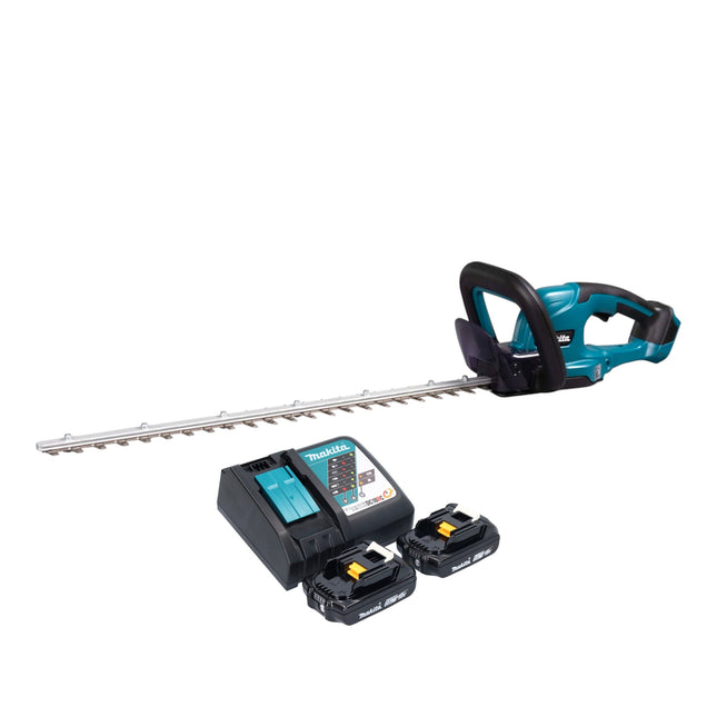 Makita DUH 607 RA2 cordless hedge trimmer 18 V 60 cm + 2x rechargeable battery 2.0 Ah + charger