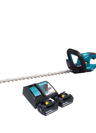 Makita DUH 607 RT2 Akku Heckenschere 18 V 60 cm + 2x Akku 5,0 Ah + Ladegerät