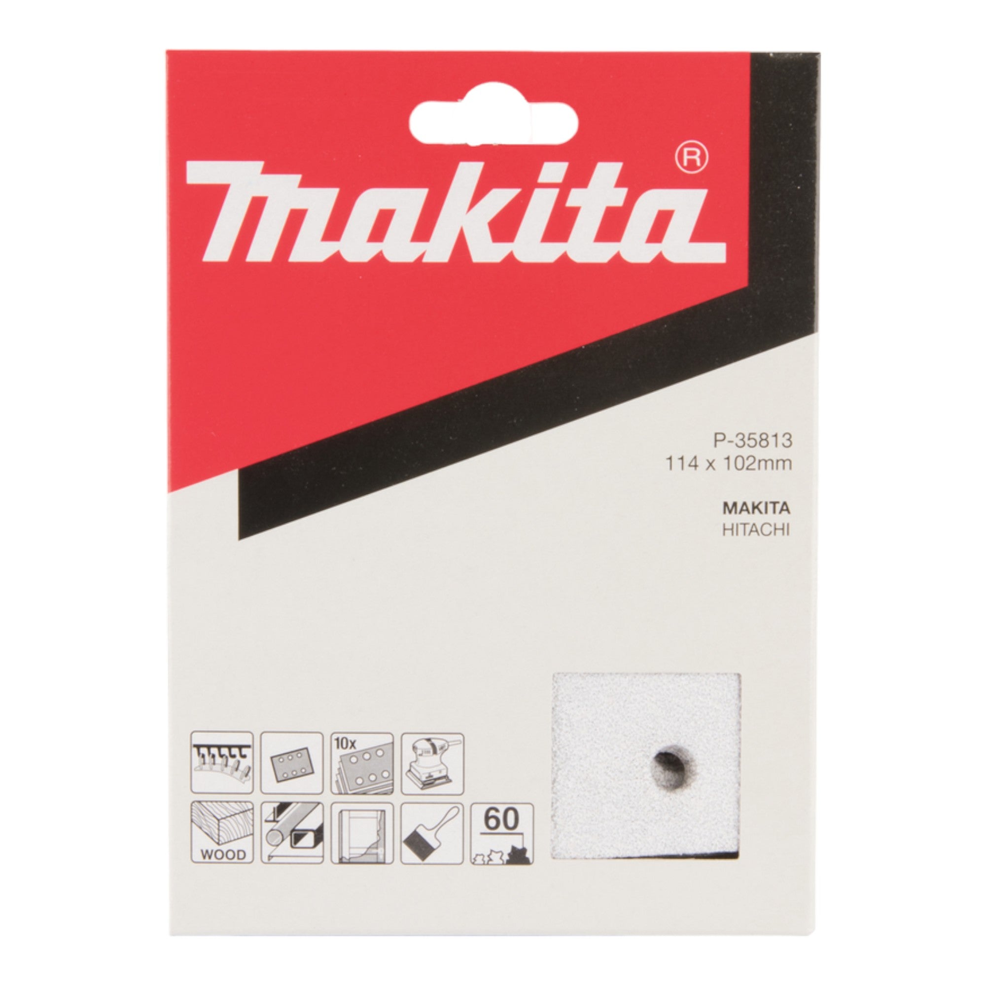 Makita Schleifpapier K 60 114 x 102 mm 10 Stueck P 35813 fuer Lacke und Farben 1 - toolbrothers