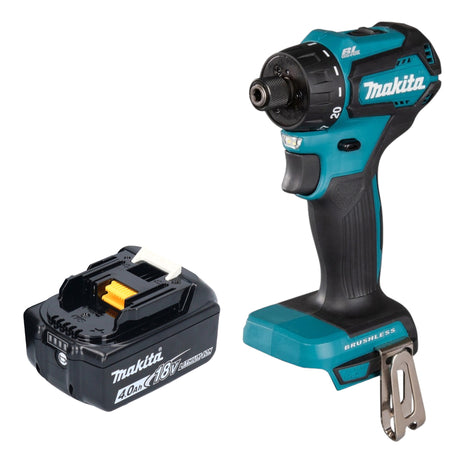 Makita DDF 083 M1 akumulatorowa wiertarko-wkrętarka 18 V 40 Nm 1/4'' bezszczotkowa + 1x akumulator 4,0 Ah - bez ładowarki