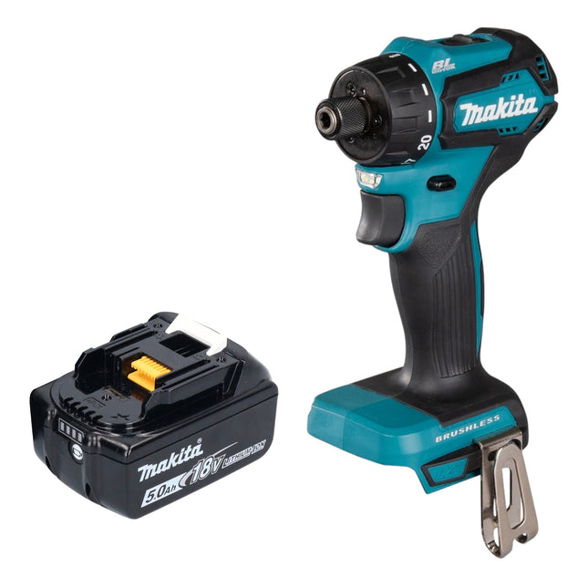 Taladro sin cable Makita DDF 083 T1 18 V 40 Nm 1/4'' sin escobillas + 1x batería recargable 5,0 Ah - sin cargador