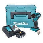 Makita DDF 083 RF1J perceuse-visseuse sans fil 18 V 40 Nm 1/4'' brushless + 1x batterie 3,0 Ah + chargeur + Makpac