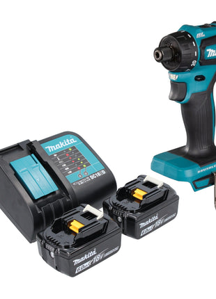 Makita DDF 083 SG Akku Bohrschrauber 18 V 40 Nm 1/4'' Brushless + 2x Akku 6,0 Ah + Ladegerät