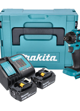 Makita DDF 083 SGJ perceuse-visseuse sans fil 18 V 40 Nm 1/4'' brushless + 2x batterie 6,0 Ah + chargeur + Makpac