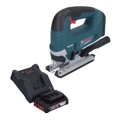 Bosch GST 18V-125 B Professional Scie sauteuse sans fil 18 V 125 mm Brushless + 1x batterie 2,0 Ah + chargeur