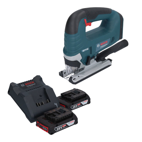 Bosch GST 18V-125 B Professional Akku Stichsäge 18 V 125 mm Brushless + 2x Akku 2,0 Ah + Ladegerät