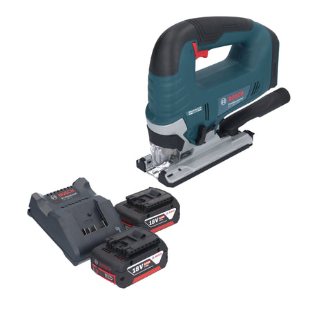 Bosch GST 18V-125 B Professional Scie sauteuse sans fil 18 V 125 mm Brushless + 2x batterie 5,0 Ah + chargeur