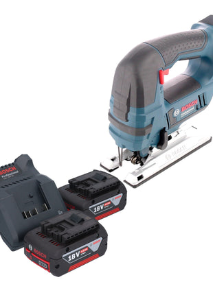 Bosch GST 18V-Li B Sierra de calar inalámbrica profesional 18 V + 2x baterías 4,0 Ah + cargador