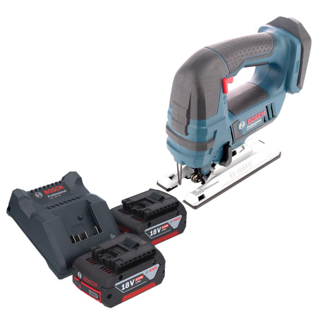 Bosch GST 18V-Li B Professional cordless jigsaw 18 V + 2x rechargeable battery 4.0 Ah + charger