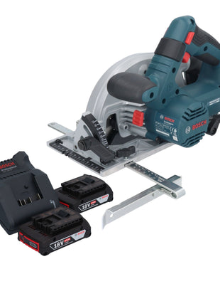 Bosch GKS 18V-57-2 Professional Akku Handkreissäge 18 V 165 mm Brushless + 2x Akku 2,0 Ah + Ladegerät