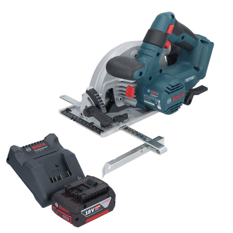 Bosch GKS 18V-57-2 Sega circolare a batteria professionale 18 V 165 mm brushless + 1x batteria ricaricabile 4,0 Ah + caricabatterie