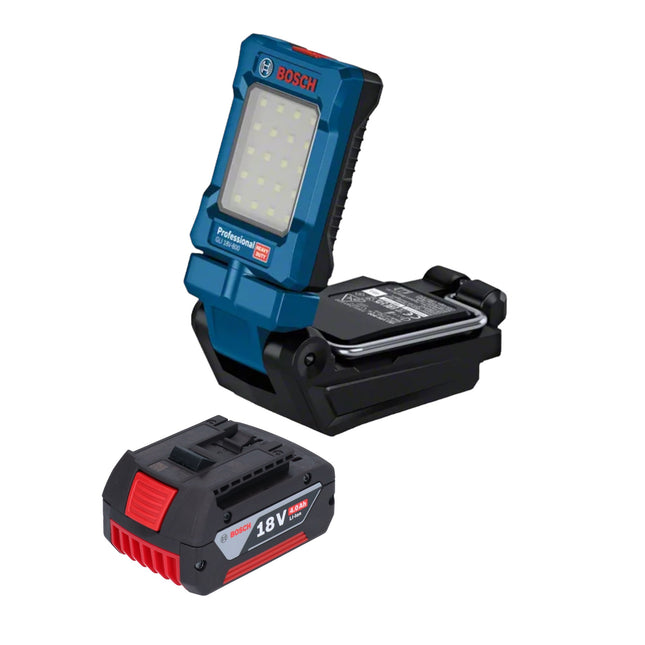 Bosch GLI 18V-800 Lampada professionale a batteria 18 V 800 lm + 1x batteria ricaricabile 4,0 Ah - senza caricabatterie