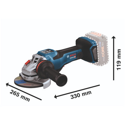 Bosch GWS 18V-15 PSC Professional cordless angle grinder 18 V 125 mm BITURBO Brushless + 1x ProCORE battery 4.0 Ah + charger + L-Boxx