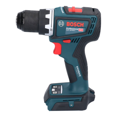 Bosch GSR 18V-90 C Taladro atornillador inalámbrico profesional 18 V 64 Nm sin escobillas + 2 baterías 4,0 Ah + cargador + L-Boxx