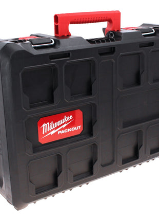 Milwaukee PACKOUT Mallette Toolbox 525 x 380 x 150 mm + insert pour visseuse à percussion 18V / perceuse-visseuse à percussion / perceuse-visseuse