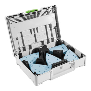 Festool SYS-STF DELTA GR-Set Schleifmittel Set P60 - P220 100 tlg. ( 578195 ) für Delta Schleifer DTS 400 / DTSC 400 / DS 400 + Systainer