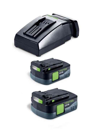 Festool CXS 12 2,5-Plus Akku Bohrschrauber 12 V 30 Nm Brushless ( 576864 ) + 2x Akku 2,5 Ah + Ladegerät + Systainer + Systainer ToolBox SYS3 TB M 137