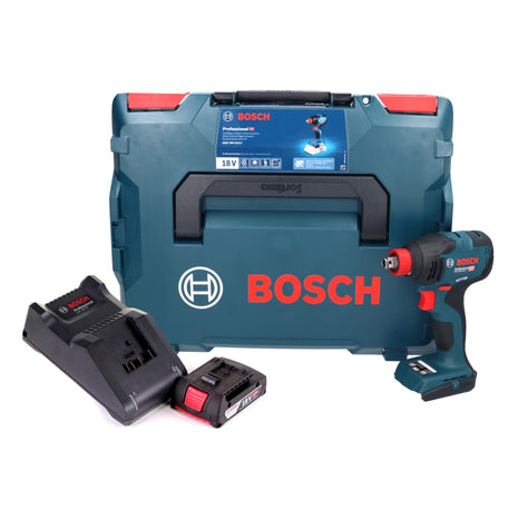 Bosch GDX 18V-210 C Atornillador de impacto giratorio a batería profesional 18 V 210 Nm sin escobillas + 1x batería 2,0 Ah + cargador + L-Boxx