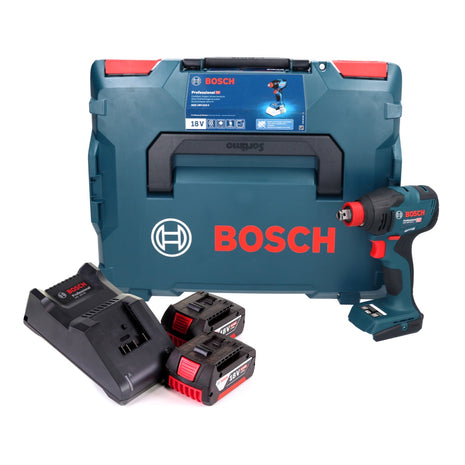 Bosch GDX 18V-210 C Profesjonalny akumulatorowy klucz udarowy 18 V 210 Nm bezszczotkowy + 2x akumulator 5,0 Ah + ładowarka + moduł łączności + L-Boxx