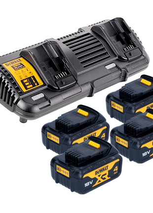 Tondeuse à gazon sans fil DeWalt DCMW 564 M4 36 V (2x 18 V) 48 cm sans balais + 4x batterie 4,0 Ah + chargeur