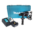 Makita DHR 202 RF1W Taladro percutor sin cable 18 V 20 mm 2,0 J blanco + 1x batería recargable 3,0 Ah + cargador + maletín