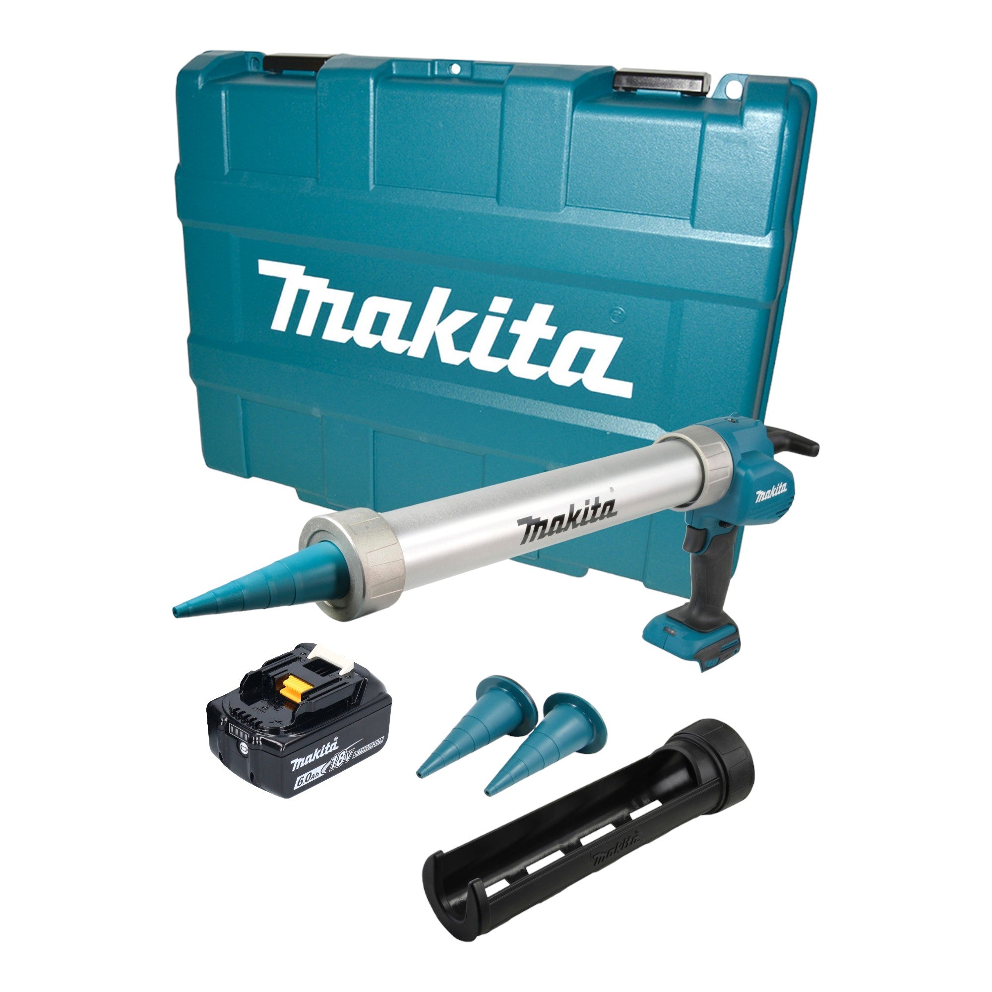 Makita DCG 180 G1XK Akku Kartuschenpistole 18 V 300 600 ml 1x Akku 6 0 Ah Koffer ohne Ladegeraet 0 - toolbrothers