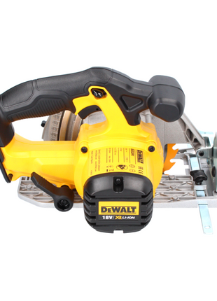 Scie circulaire sans fil DeWalt DCS 391 N 18 V 165 mm + lame de scie + lampe à batterie DeWalt DCL 040 18 V XR Li-Ion