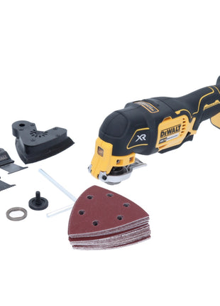 DeWalt DCS 355 N Akku Oszillierer Multitool 18 V Brushless + 29 tlg. Zubehör Set + DeWalt DCL 040 18V XR Li-Ion Akku Lampe