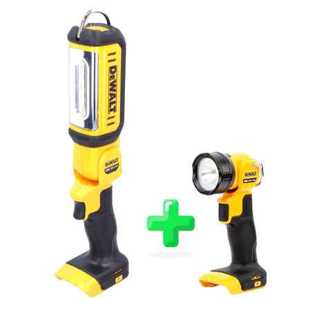 Lámpara LED con batería DeWalt DCL 050 18 V 500 lm Solo + Lámpara con batería DeWalt DCL 040 18V XR Li-Ion