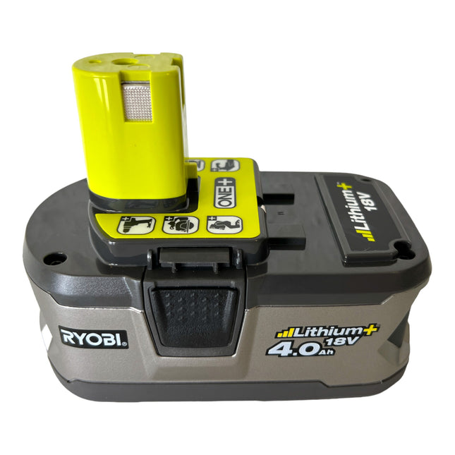 RYOBI RB18L40 Akku 18 V 4,0 Ah / 4000 mAh Li-Ion ONE+ ( 5133001907 ) mit Ladestandanzeige