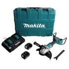 Makita DGA 900 PTKX2 Akku Winkelschleifer 36V 2x18V 230mm Brushless 2x Akku 5 0Ah Doppelladegeraet Ezynut Koffer 1 - toolbrothers