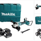 Makita DGA 900 G4KX2 Akku Winkelschleifer 36V ( 2x18V ) 230mm Brushless + 4x Akku 6,0Ah + Ezynut + Koffer - ohne Ladegerät - Toolbrothers