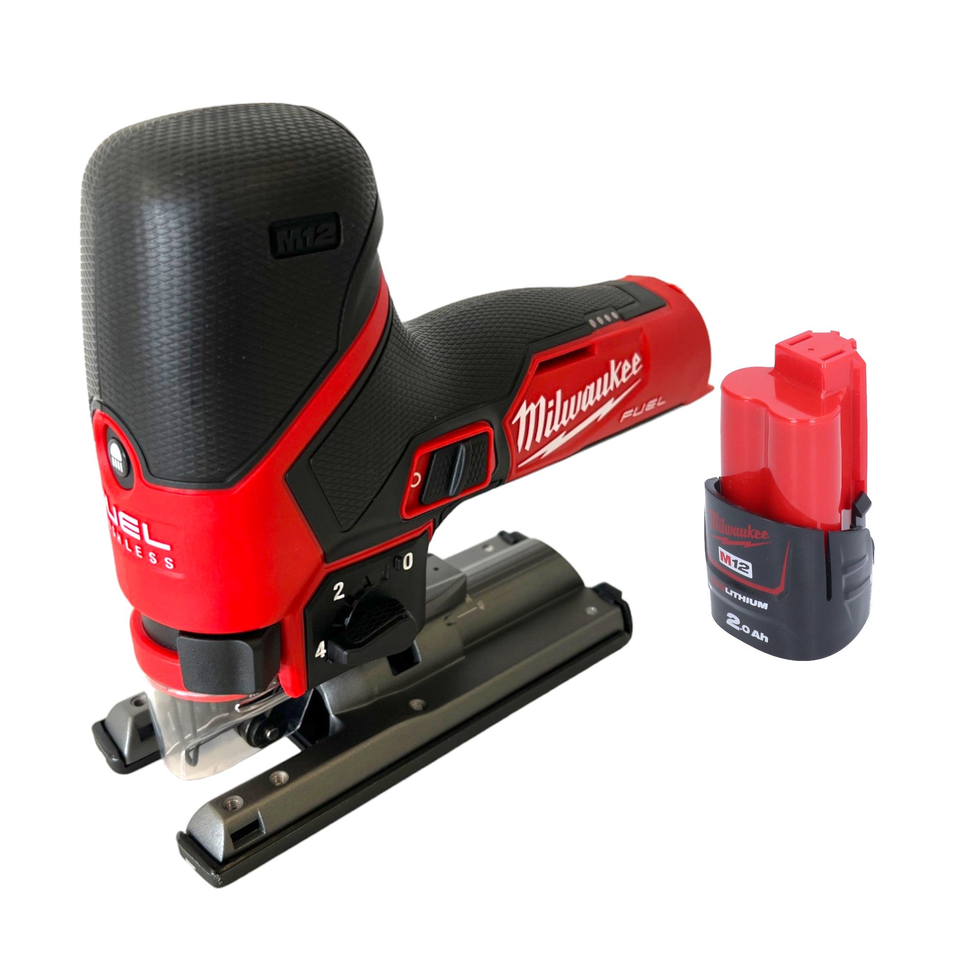 Milwaukee M12 FJS 201 Akku Stichsaege 12 V 22 mm Brushless 1x Akku 2 0 Ah ohne Ladegeraet 0 - toolbrothers