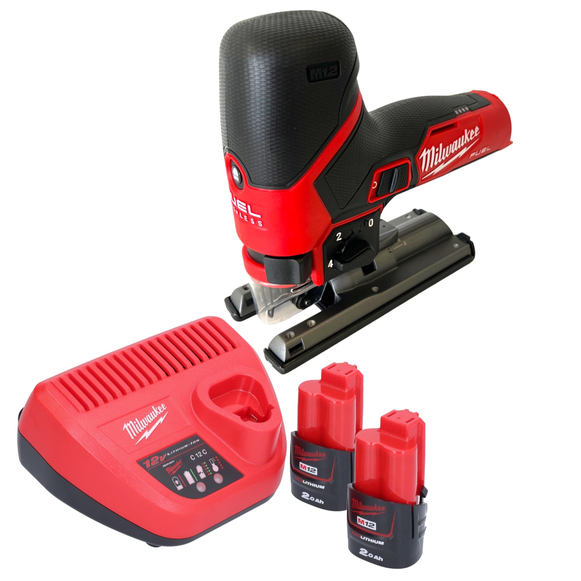 Milwaukee M12 FJS 202 Akku Stichsaege 12 V 22 mm Brushless 2x Akku 2 0 Ah Ladegeraet 0 - toolbrothers