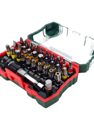 Perceuse-visseuse sans fil Metabo BS 18 18 V 48 Nm + 1x batterie 4,0 Ah + coffret d'embouts + sac - sans chargeur