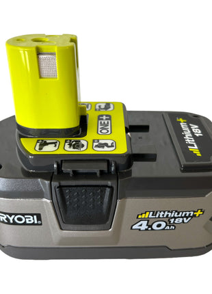 Batería Ryobi RB18L40 18 V 4,0 Ah / 4000 mAh Li-Ion ONE+ 2 piezas (2x 5133001907) con indicador de nivel de carga