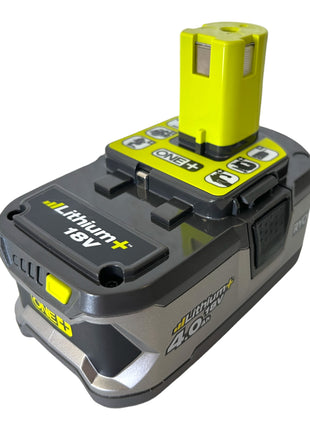 Batería Ryobi RB18L40 18 V 4,0 Ah / 4000 mAh Li-Ion ONE+ 2 piezas (2x 5133001907) con indicador de nivel de carga