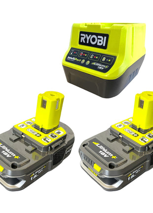 RYOBI RY18LT33A-215 cortacésped a batería 18 V 33 cm + 2x baterías 1,5 Ah + cargador