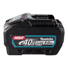 Makita 2x BL 4050 F Akku 40 V max. 5,0 Ah / 5000 mAh Li-Ion XGT ( 2x 191L47-8 ) IP64 mit Ladestandanzeige