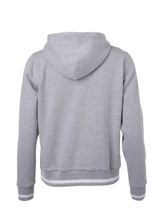 Le sweat à capuche L-BOXX en gris et blanc (homme / taille XL) - sportif et confortable