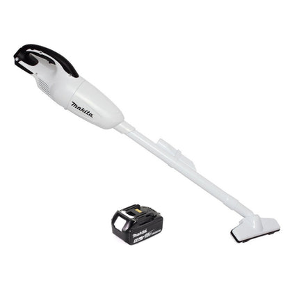 Makita DCL 180 T1 W cordless hoover 18 V white + 1x rechargeable battery 5.0 Ah - without charger