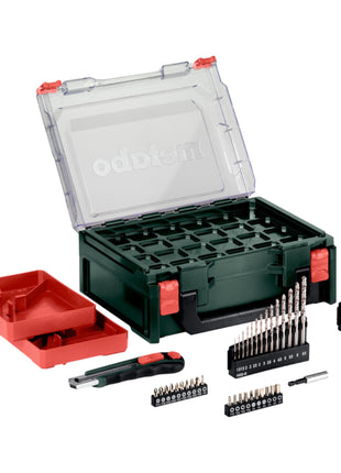 Metabo PowerMaxx SB Basic Set Taladro percutor inalámbrico 12 V 34 Nm (600385710) + 2 baterías de 2,0 Ah + cargador + set de accesorios de 41 piezas + maletín