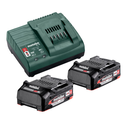 Metabo BS 18 L trapano avvitatore a batteria 18 V 50 Nm ( 602321500 ) + 2x batteria ricaricabile 2,0 Ah + caricatore + metabox