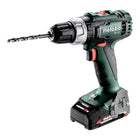 Metabo BS 18 L trapano avvitatore a batteria 18 V 50 Nm ( 602321500 ) + 2x batteria ricaricabile 2,0 Ah + caricatore + metabox