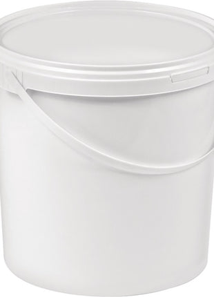 Cubo (9000450006) 10 l plástico, apto para alimentos, blanco, Ø 250 mm, altura 265 mm