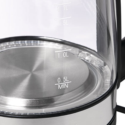 Hervidor WK 3501 swg ( 4000896623 ) 2200 W negro 1,1 kg cristal, acero inoxidable LED azul