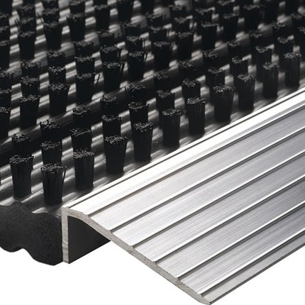 Fußmatte Alu-Anlaufkante ( 9000471289 ) schwarz/silber PP/Alu